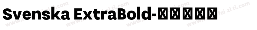 Svenska ExtraBold字体转换